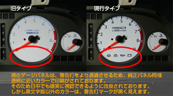 警告灯もしっかり見える! Befor